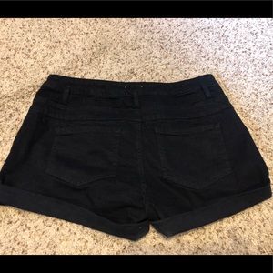 Xhilaration high waisted black denim short size 12